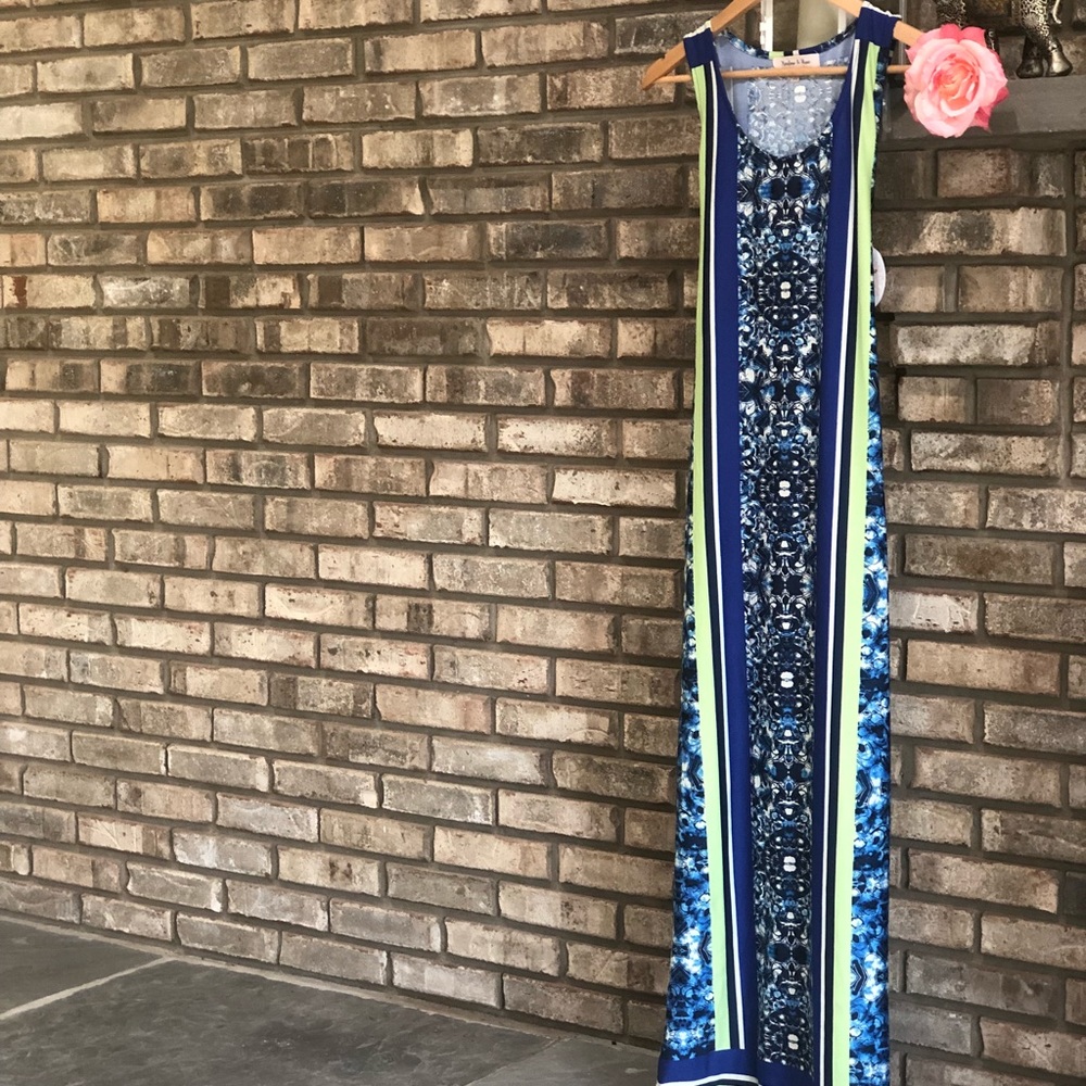 Harlow & Rose Medallion Striped Maxi Dress - Picture 8 of 8